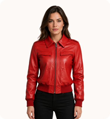 Men's Bomber Brown Leather Jacket (Copy) (Copy)
