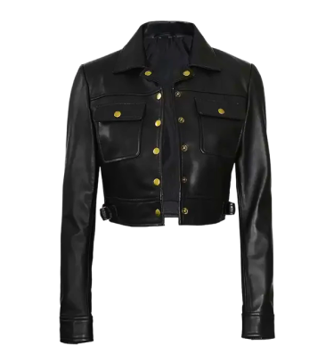 Women’s Leather Jacket Bomber Style test 2