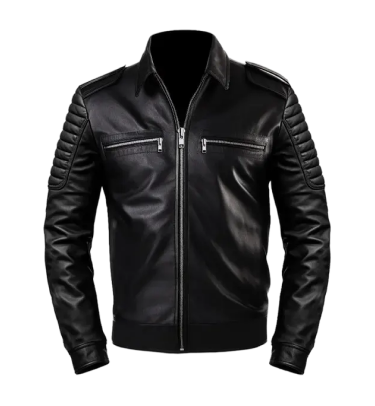 Men's Bomber Brown Leather Jacket Test
