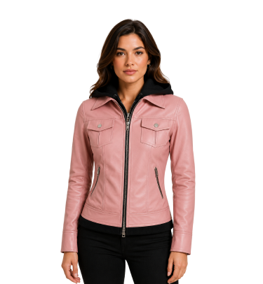 Women’s Leather Jacket Bomber Style test 1