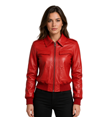 Men's Bomber Brown Leather Jackettest7