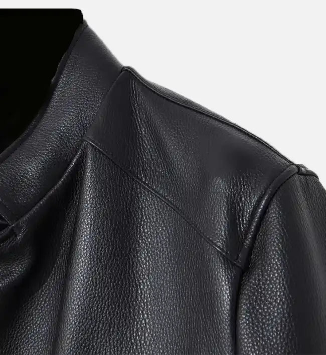 Men's Collar Edge Black Rider Jacket