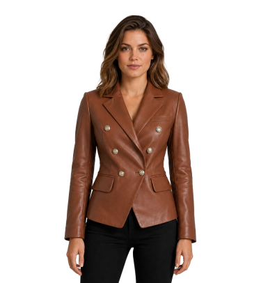 Men's Bomber Brown Leather Jackettest5