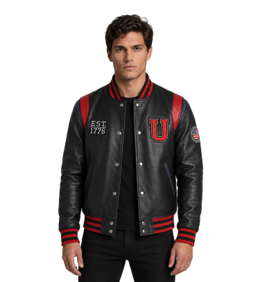 Men's Bomber Brown Leather Jackettest6