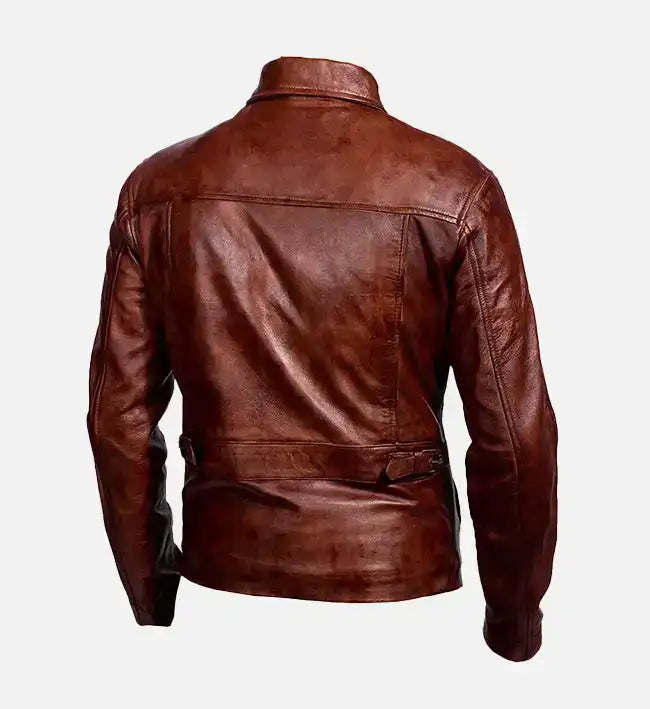 Inception Cobb Brown Leather Jacket AU LeatherX