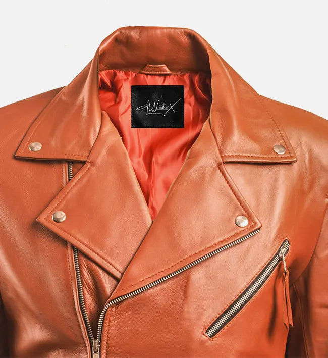 Men's Brown Biker Jacket