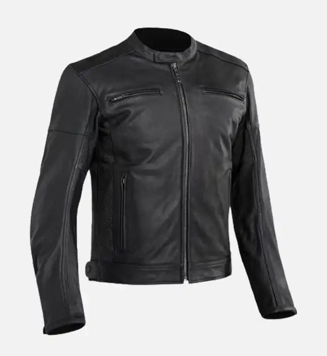 Men's Stylish Slim Fit Black Leather Jacket