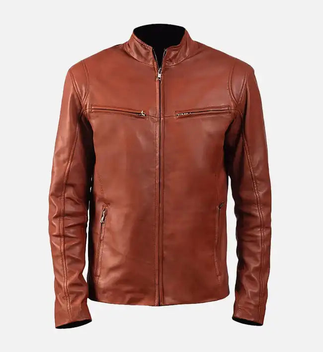 Men’s Iconic Brown Leather Jacket