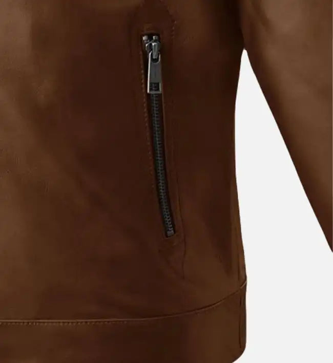 Men's Spanish Brown Leather Jacket