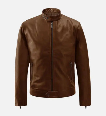 Men's Spanish Brown Leather Jacket