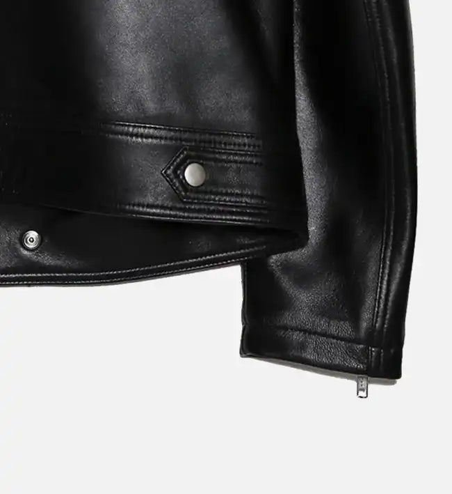 Men's western Black Biker Leather Jacket