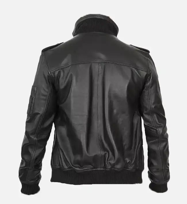 mens bomber leather jacket
