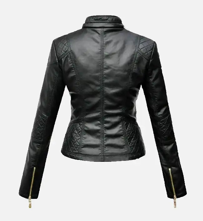 Women’s Black Stylish Leather Jacket