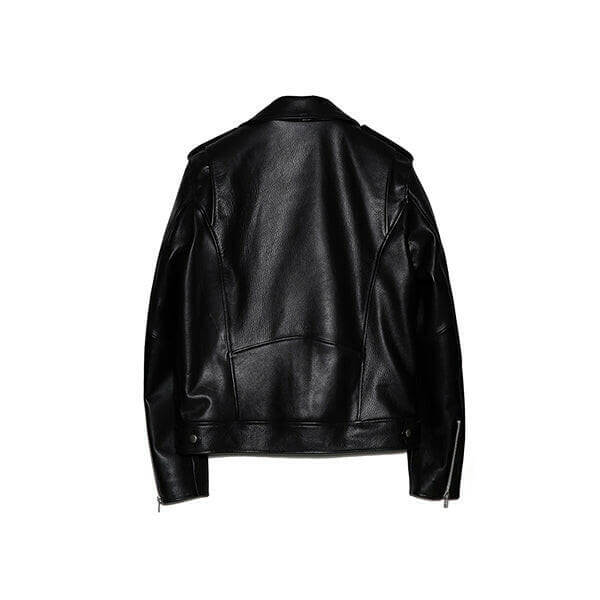 Women's Double Zipper Leather Biker Jacket