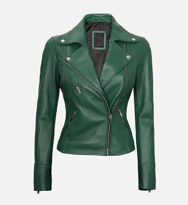 Green Leather Jackets for Women s AU LeatherX