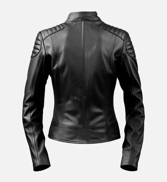 Women's Stylish Black Leather Jacket