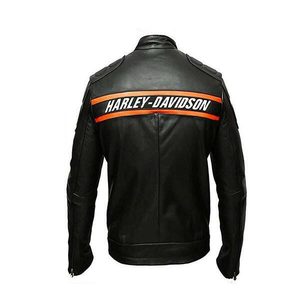 Men's Harley Davidson Black Leather Jacket - AU LeatherX